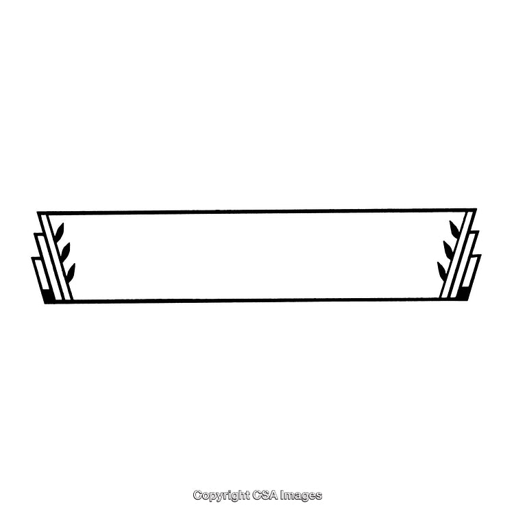 Minimalist Black and White Geometric Border Design for Creative Projects