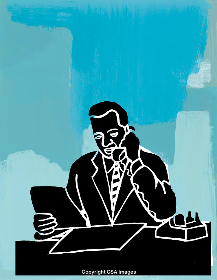 Businessman at Desk