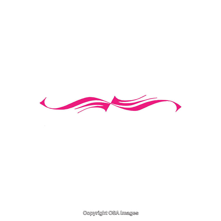 Elegant Pink Decorative Wave on White Background for Design Elements