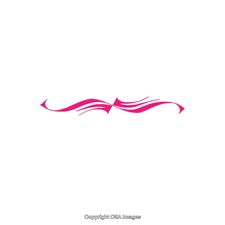Elegant Pink Decorative Wave on White Background for Design Elements