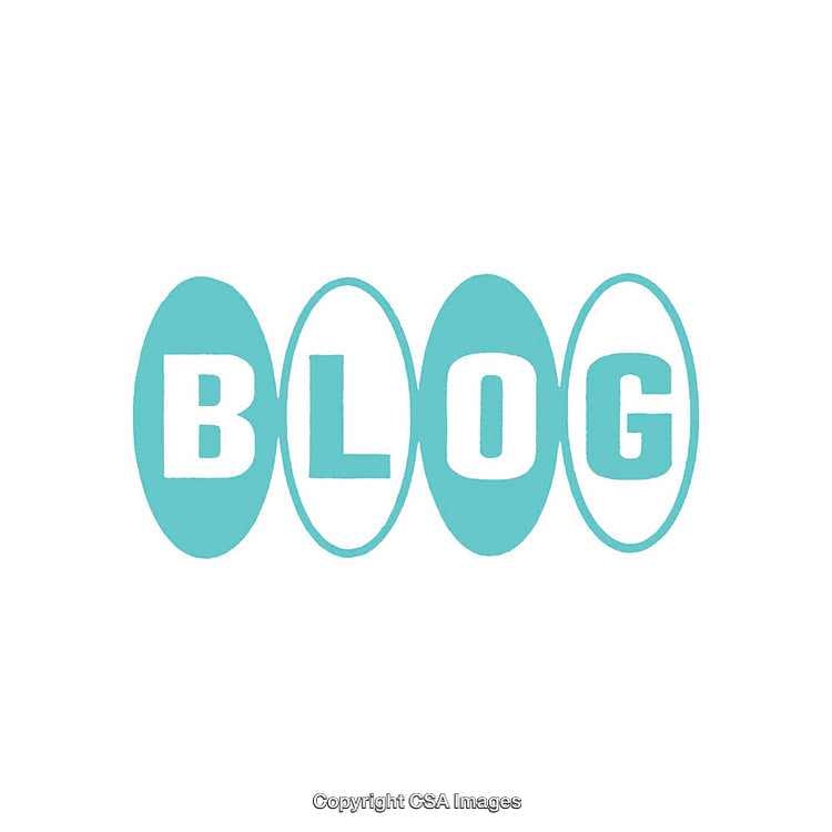 Creative Blue Blog Design With Simple Circular Style