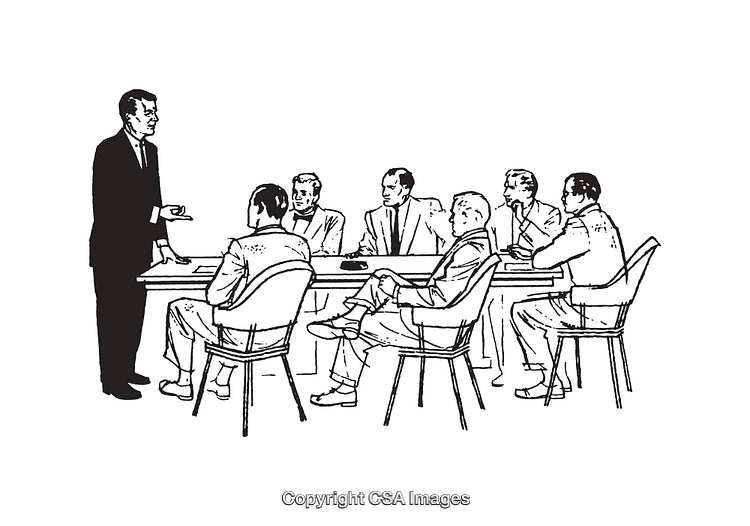 Team in Meeting Listening to Presenter in Professional Setting