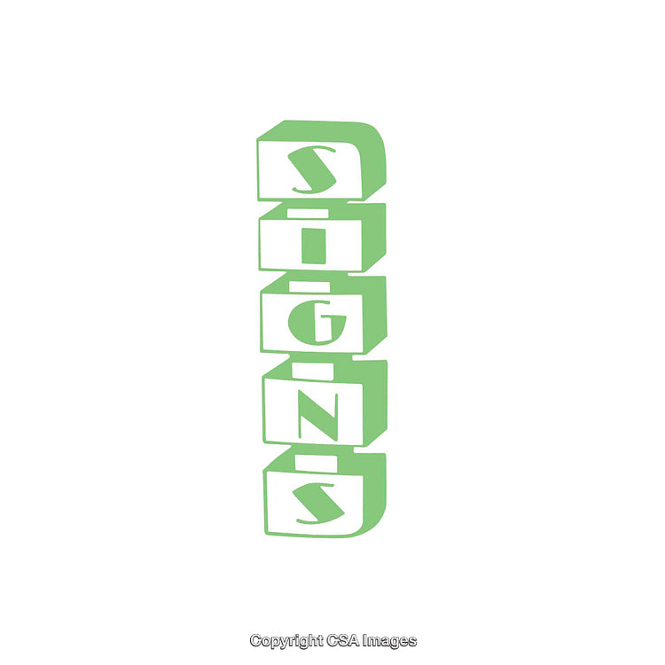 Minimalistic Green Typography Design with Vertical Letter Arrangement