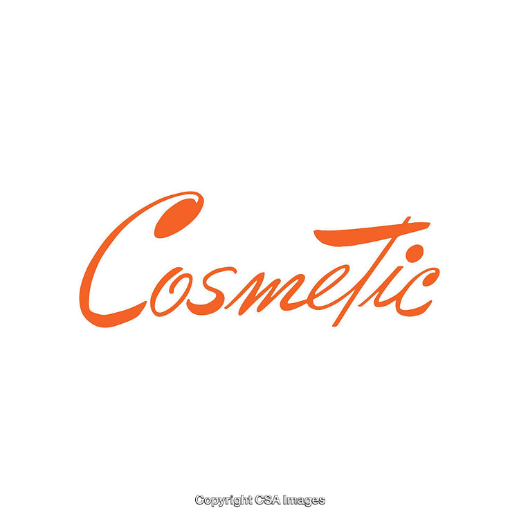 Modern Calligraphic 'Cosmetic' Logo Design in Sophisticated Orange Hue