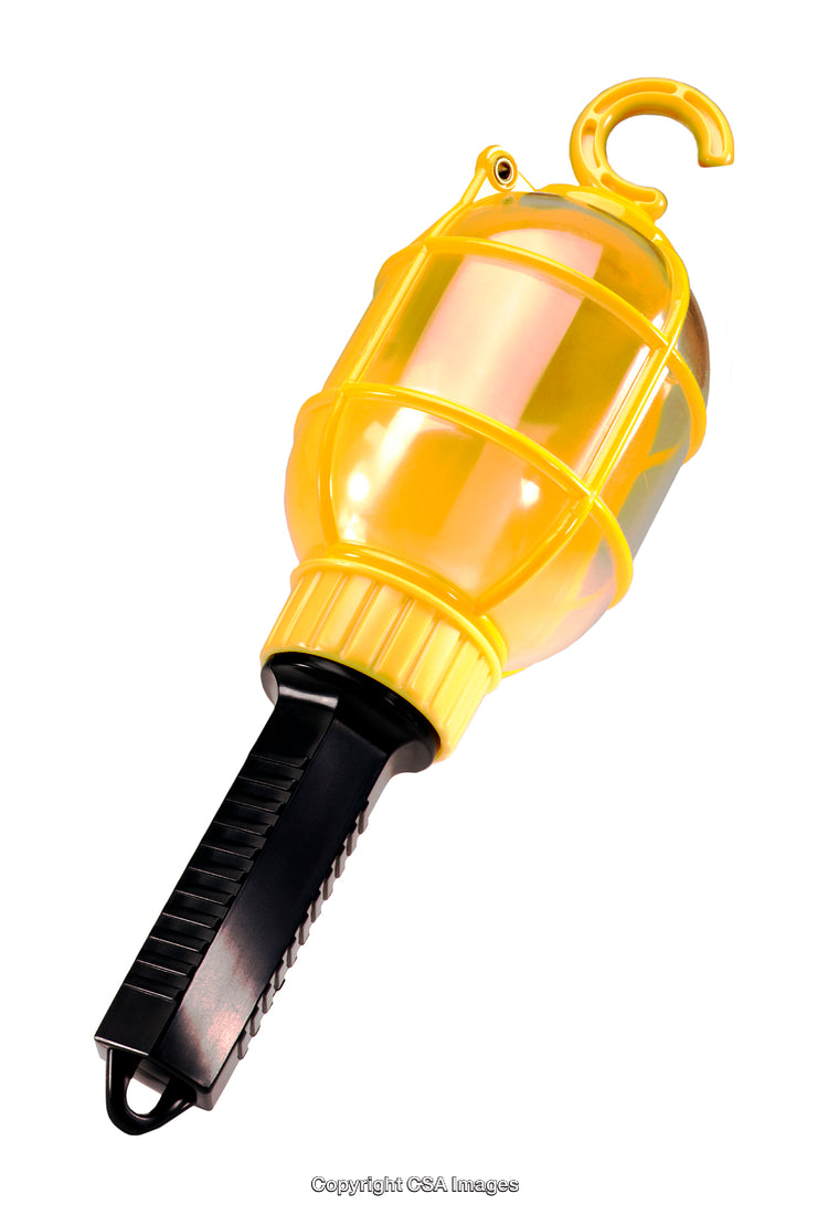Yellow Handheld Toy Lantern with Black Handle and Hook