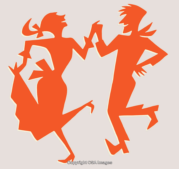 Silhouetted Dancers Showcasing Dynamic Synchronization and Elegant Movements