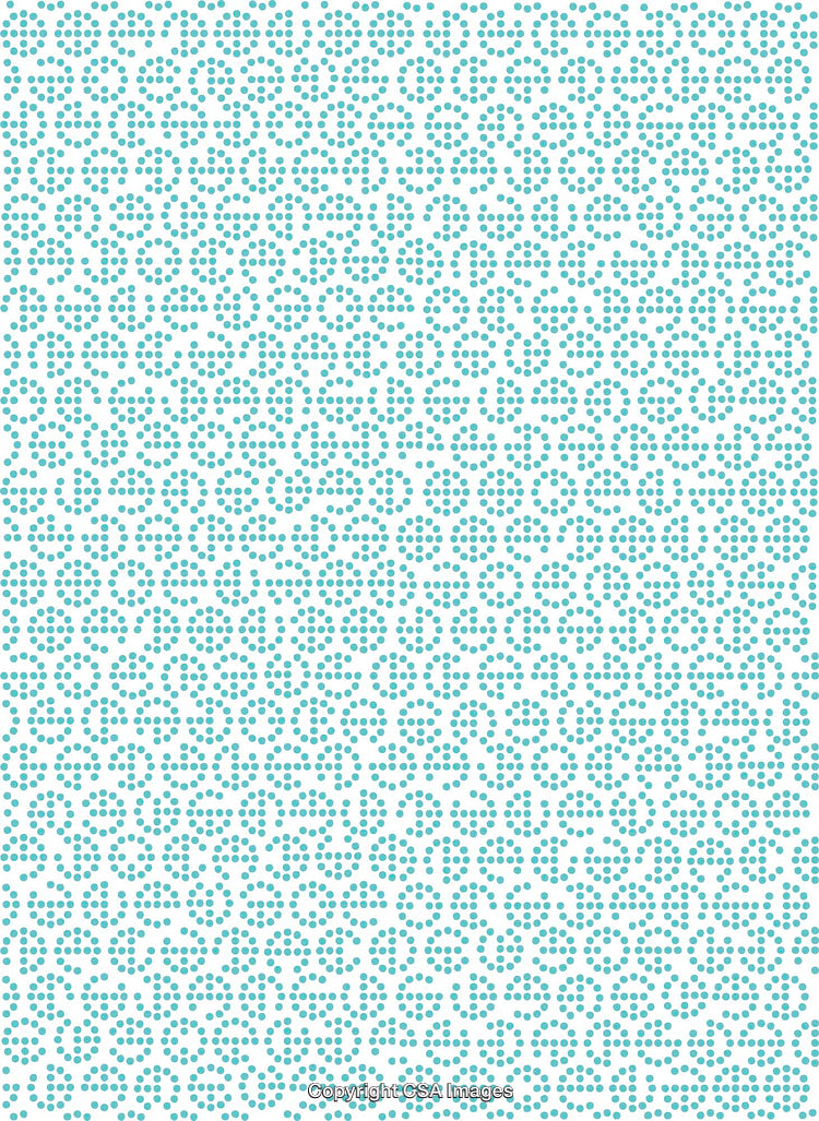 Turquoise Polka Dot Patterned Background on A White Backdrop