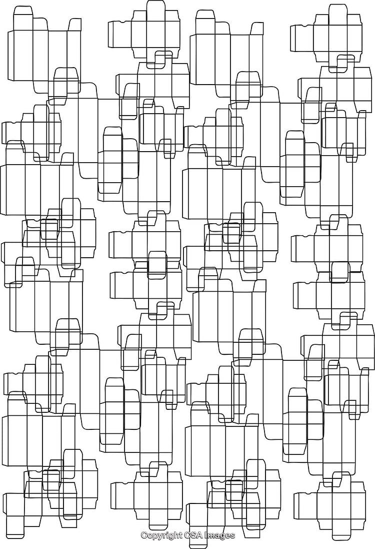 Abstract Black and White Geometric Line Pattern Design Background