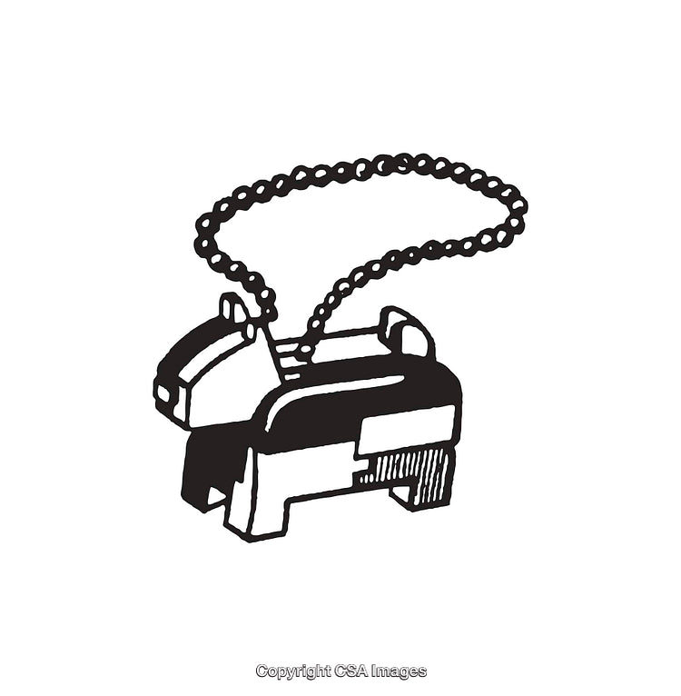 Stylized Animal Keychain in Black and White Line Art