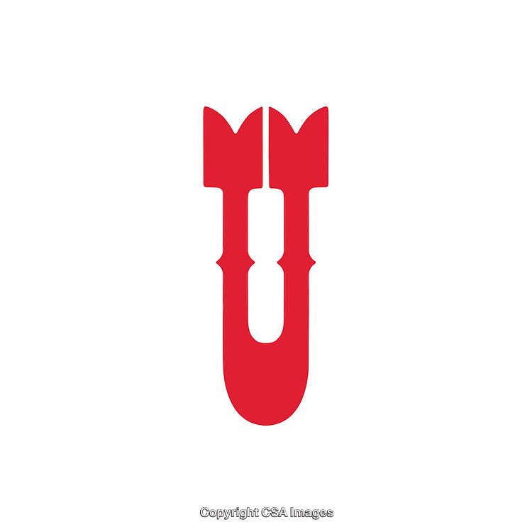 Minimalist Red Letter U in Creative Graphic Design