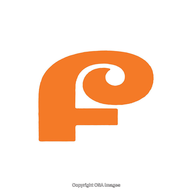 Creative Orange Letter F Logo Design with Unique Artistic Swirl