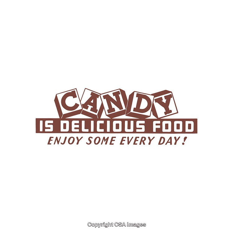 Candy-Themed Text Design with Playful Font for Sweets Lovers