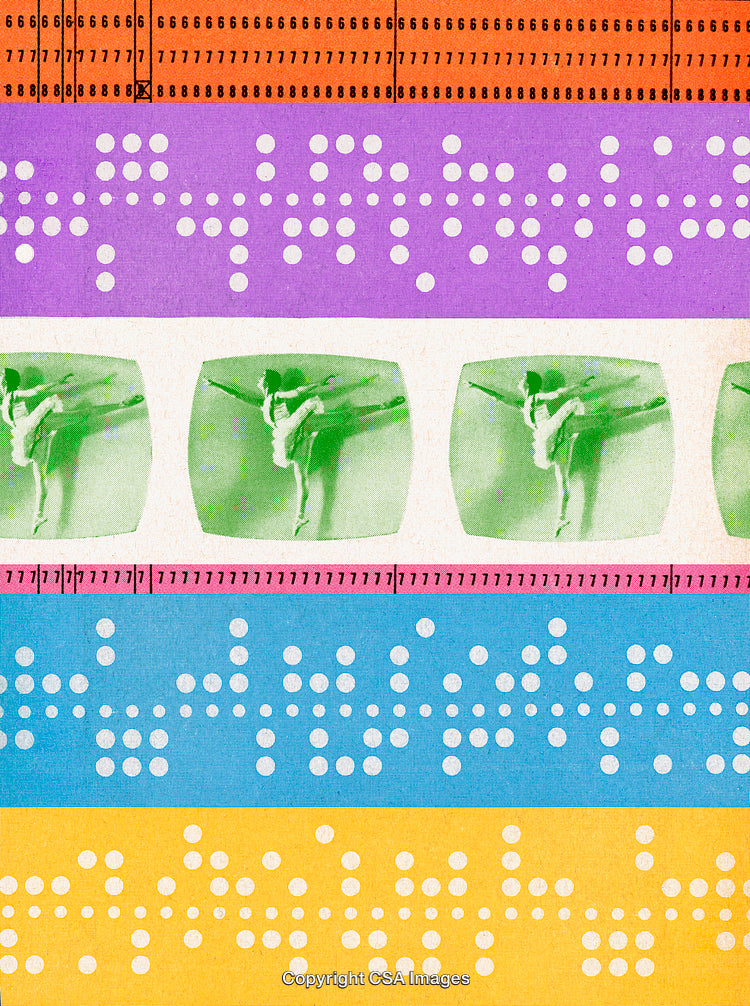 Vibrant Collage of Dance, Patterns, and Symbolic Textures in Bold Bright Colors