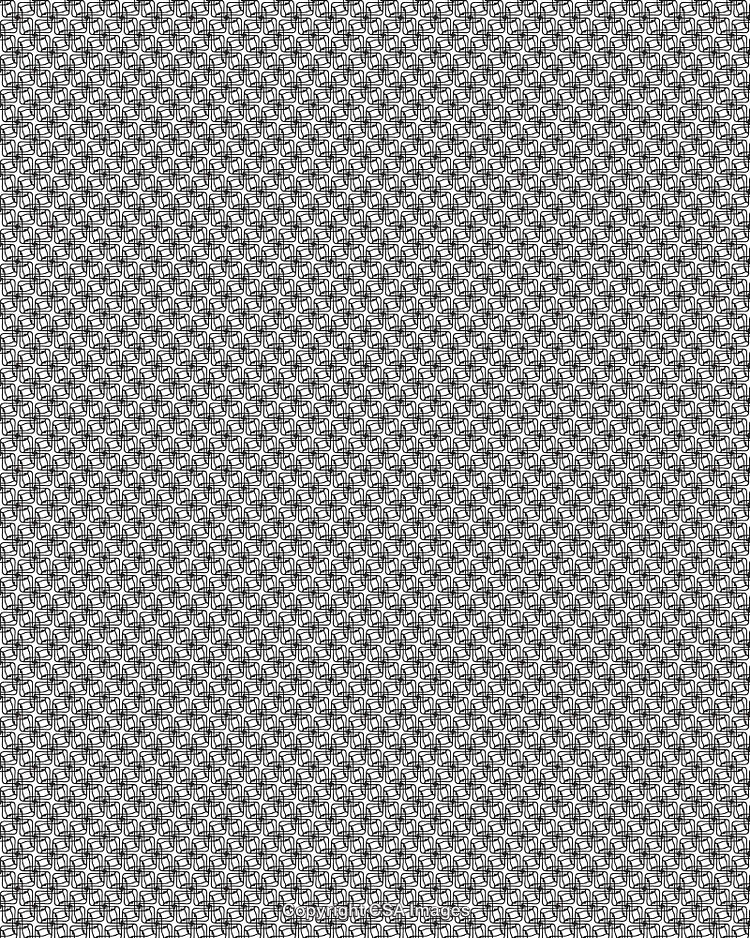 Abstract Monochrome Pattern With Intricate Geometric Shapes and Symmetry