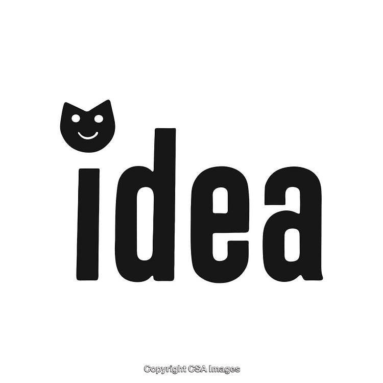 Creative Typography With a Playful Idea Concept Showcasing Unique Design