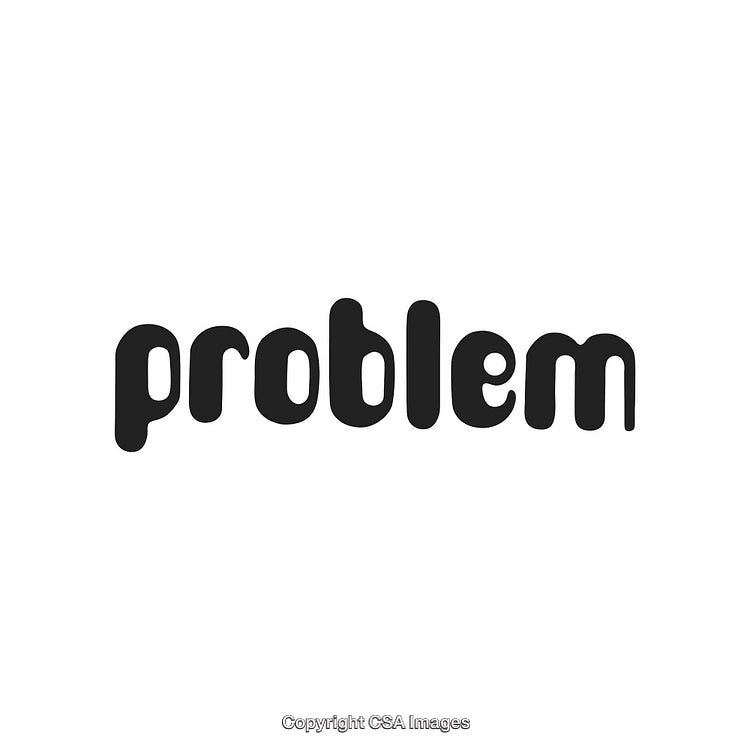 Creative Typography Featuring the Word Problem with Bold Characters