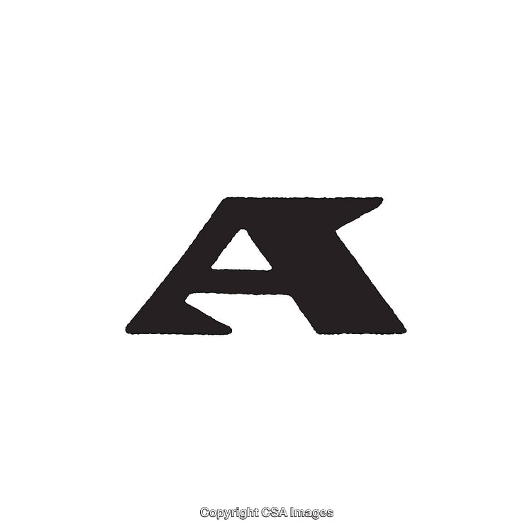 Minimalist Stylized Letter A Logo in Bold Black Design