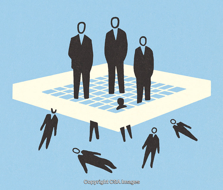 Abstract Conceptual Artwork Depicting Hierarchy and Social Structures