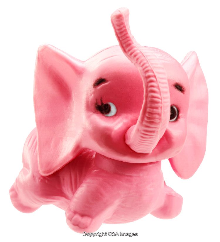 Pink Elephant Toy Figurine With a Cute and Playful Design