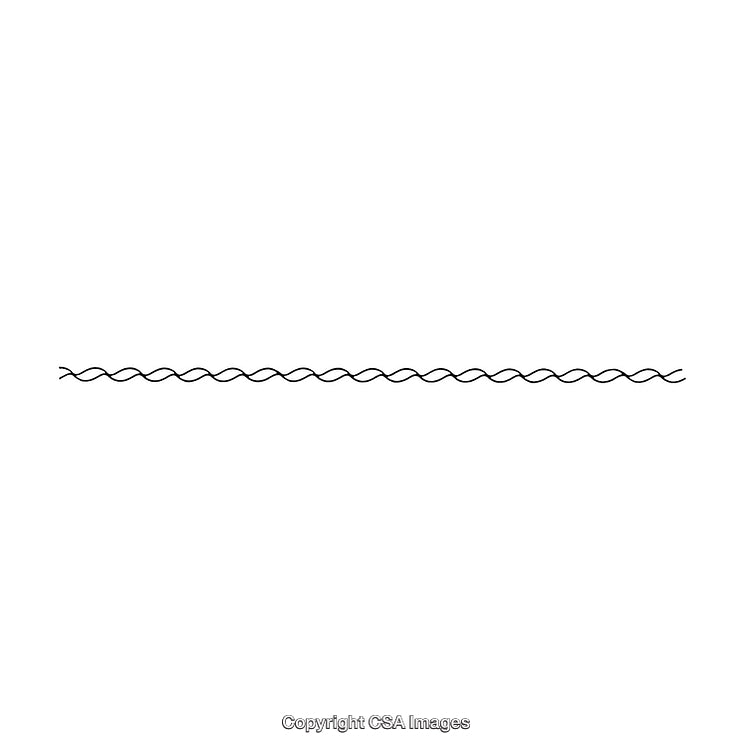 Minimalistic Black And White Decorative Border Design With a Wavy Pattern
