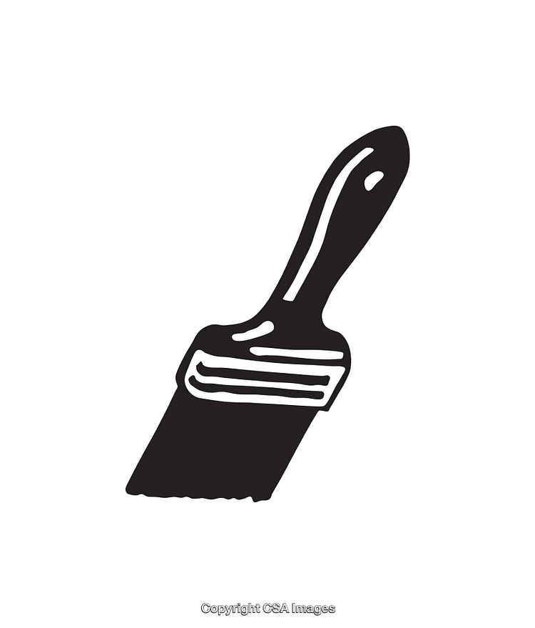 Black And White Artistic Brush Line Art Illustration