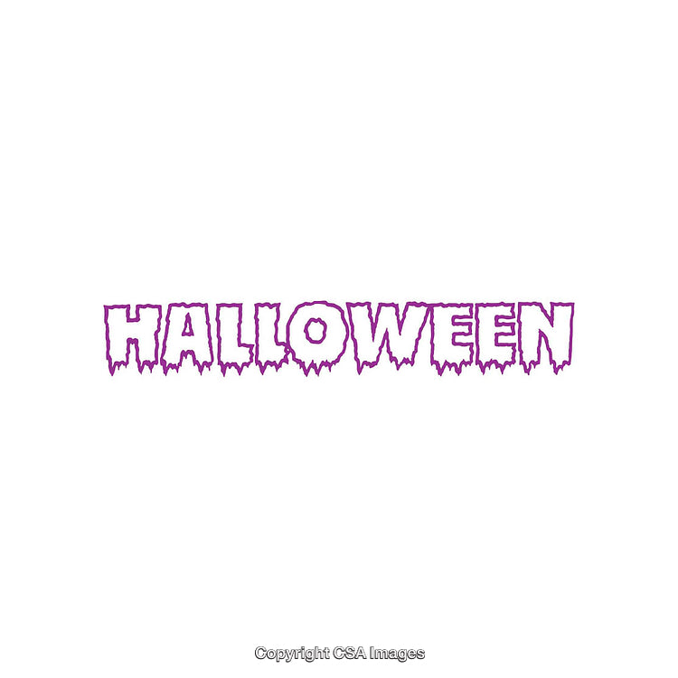 Purple Halloween Themed Font Design for Seasonal Graphics and Decor