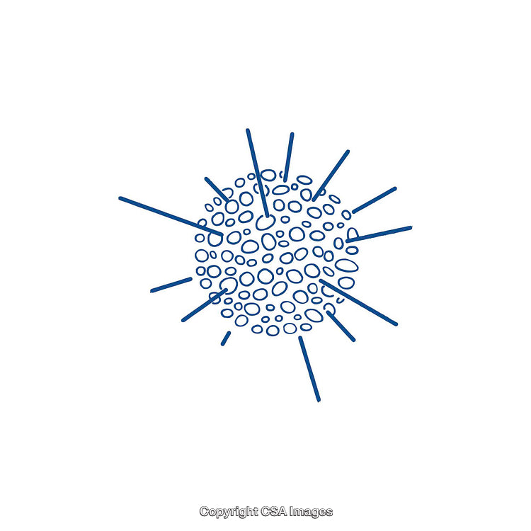 Creative Abstract Circular Shape with Spiked Design on White Background