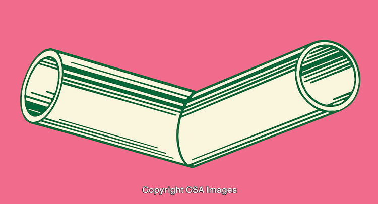 Colorful Line Art Illustration of a Pipe Design
