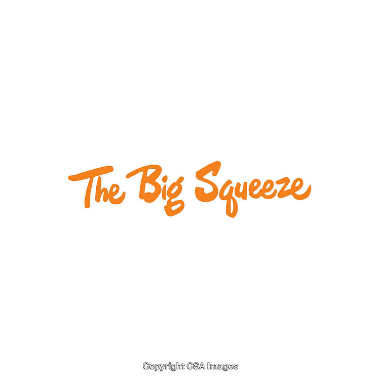 Bold Orange Script Text on a Minimalist White Background