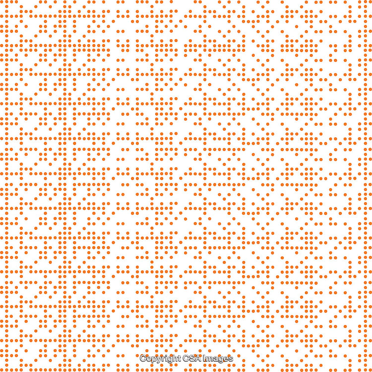 Orange Dot Abstract Pattern Design for Creative Backgrounds and Decorations