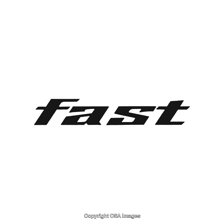 Speed Theme Typographic Design with Modern Wordmark Illustration on White Background