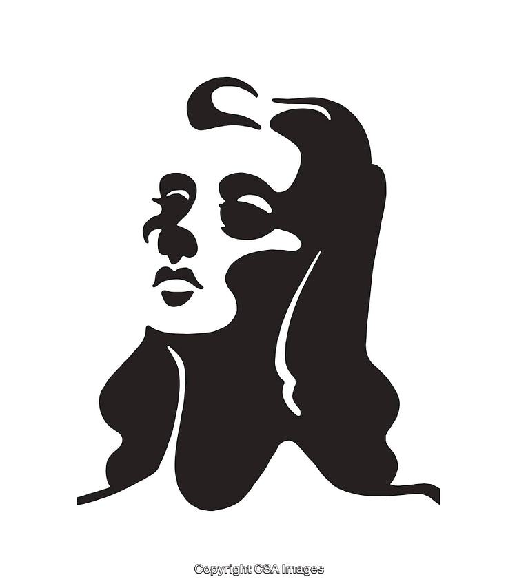 Elegant Black And White Minimalistic Portrait Symbolizing Beauty and Grace