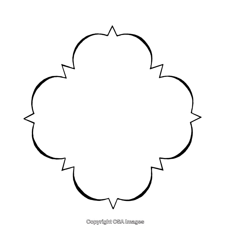 Intricate Black And White Geometric Border Design Element