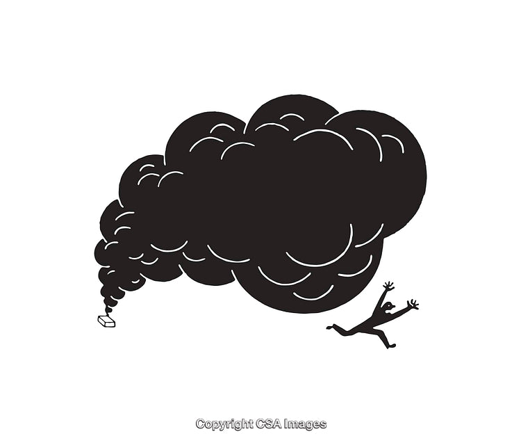 Abstract Black-and-White Art Depicting Chaos and Escape