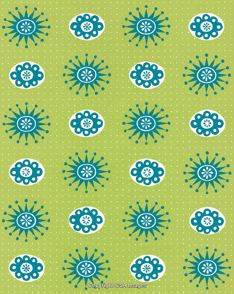 Green Floral Pattern