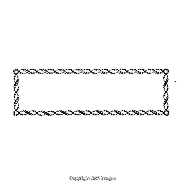 Elegant Black and White Floral Decor Border for Digital or Print Design