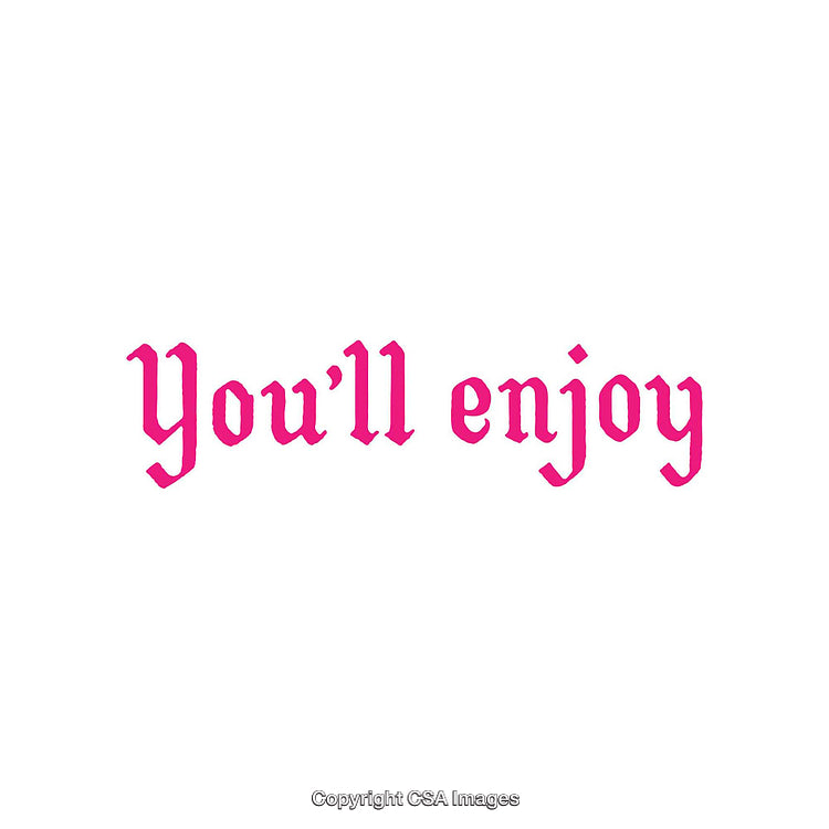 Stylish Gothic Font Pink Text on Simple White Background