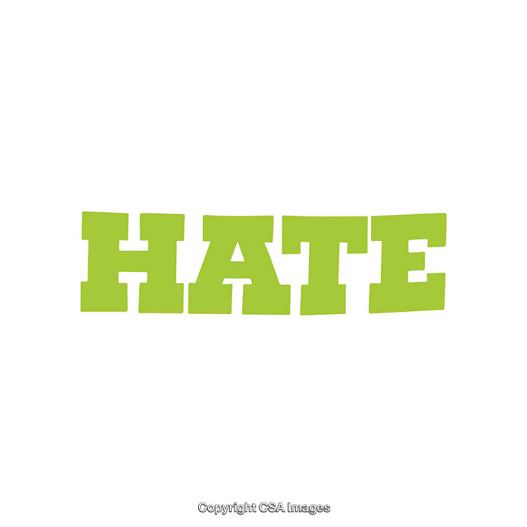 Bold Green Text Typography Representing Negative Emotion