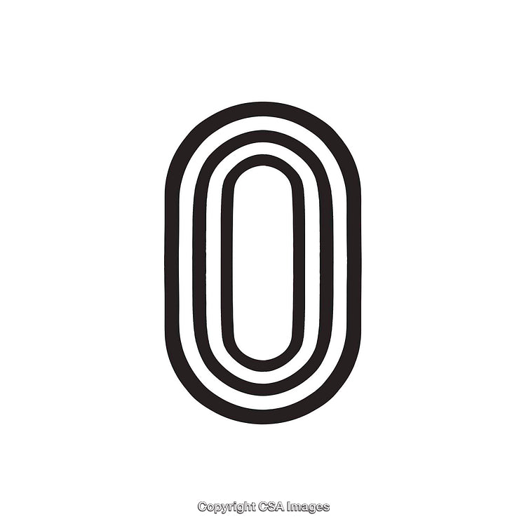 Minimalist Black and White Cent Symbol with Classic Design