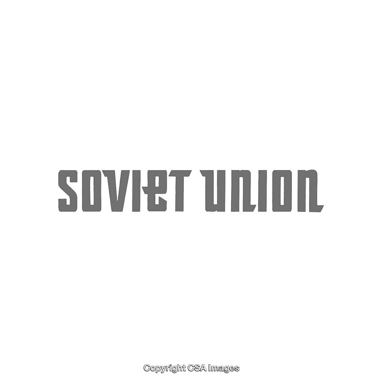 Typography Art Featuring Soviet Union Text in Bold Artistic Design