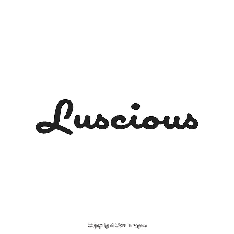Stylish Handwritten Luscious Text on White Background for Design Use
