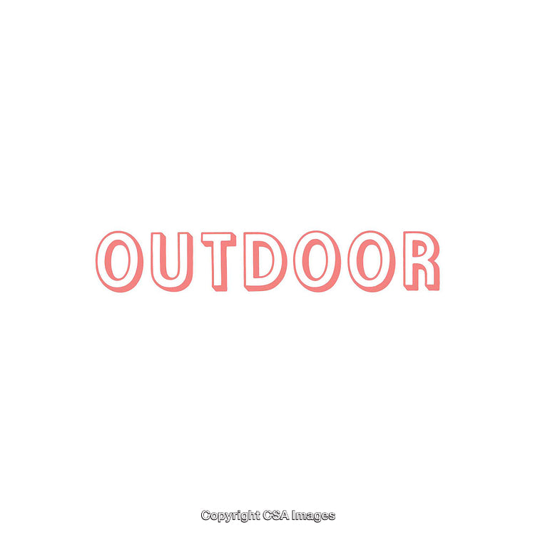 Minimalistic Typography Design with the Word 'Outdoor' in Stylish Fonts