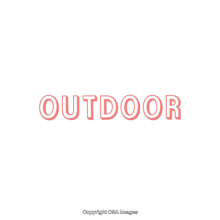 Minimalistic Typography Design with the Word 'Outdoor' in Stylish Fonts