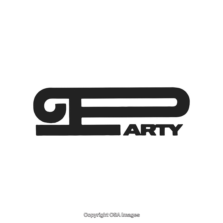 Stylized Artistic Logo Design Featuring Unique Letter Arrangement and Bold Elements