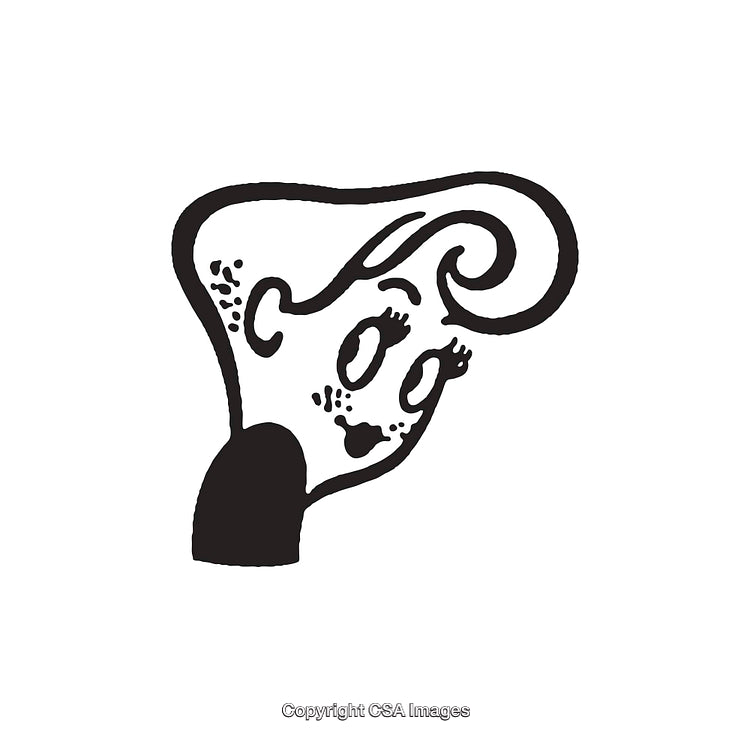 Surreal Black and White Line Art Illustration With Facial Features