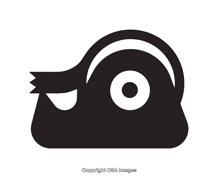 Black And White Icon of a Tape Dispenser With Simple Design