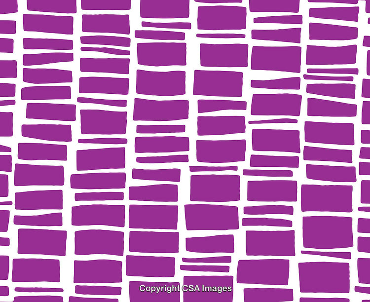 Purple Rectangular Abstract Blocks on White Patterned Background