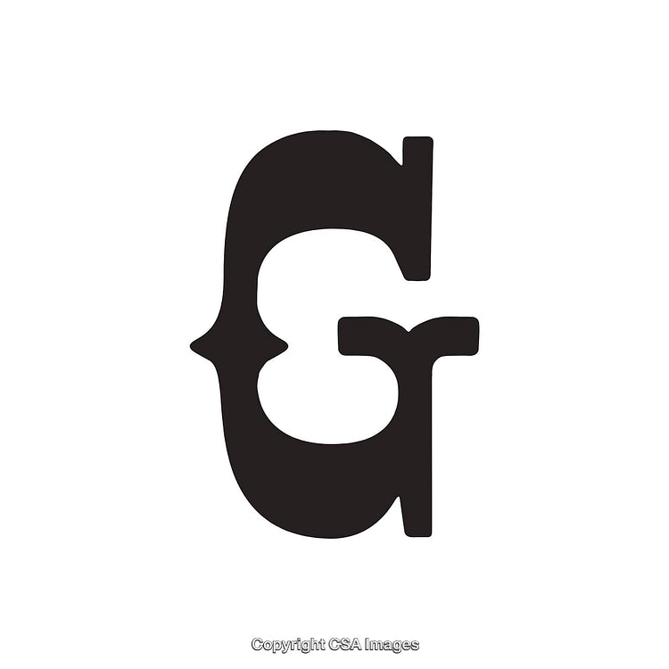 Creative Monogram Symbol Incorporating the Letter G in Unique Typography Style