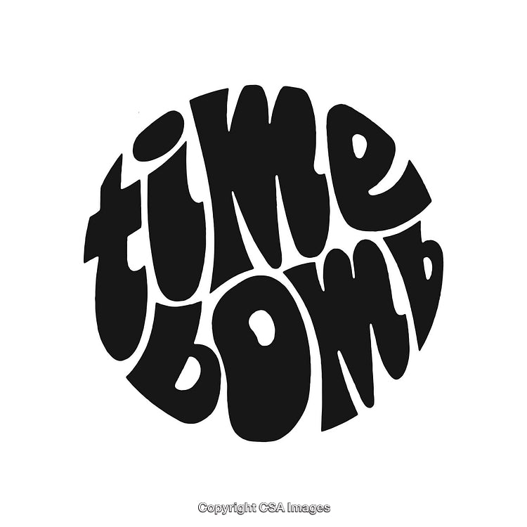 Abstract Graphic Typography Design Featuring Bold Text in Artistic Layout