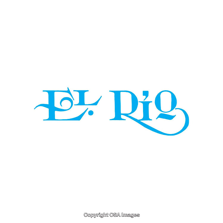 Elegant Blue Calligraphic Logo Design On White Background